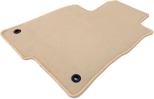 Vista 4 de IKON MOTORSPORTS, Alfombrillas compatibles con Honda Civic 2022-2026 y Acura Integra 2023-2026, juego de 4 alfombras de repuesto de nailon beige