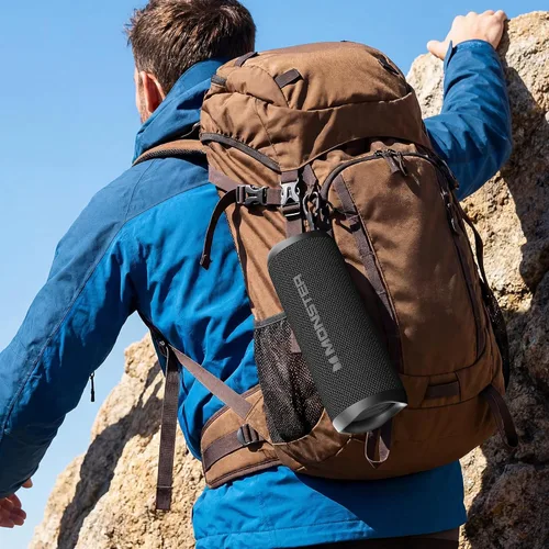 Vista 7 de Monster Altavoz Bluetooth, Altavoces Bluetooth Inalámbricos Portátiles para Exteriores, 60W Estéreo Verdaderamente Inalámbrico IPX8 Impermeable