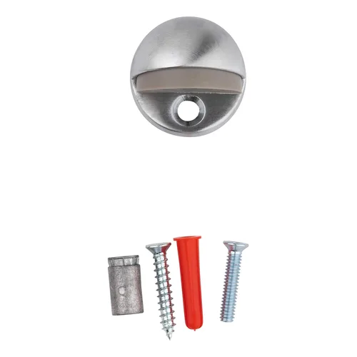 Vista 3 de Tell Manufacturing DT100032 Tope de piso de alto estilo, cromo satinado fundido