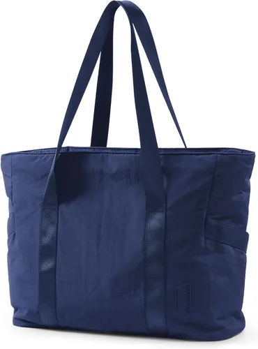 Vista 17 de BAGSMART Bolsa de mano para mujer, bolsa de mano con cremallera, bolsa de trabajo con compartimentos, bolsa de hombro para enfermera, para viajes