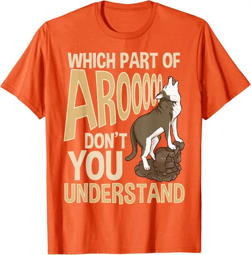 Vista 66 de What Part Of Aroooo Don't You Understand Husky - Camiseta para perro, Negro, S