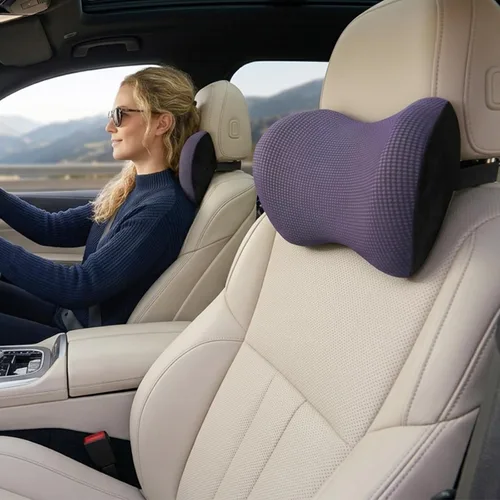Vista 8 de Super Fit - Almohada para reposacabezas de coche, almohada para conducir Negro