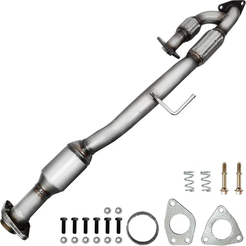 Vista 21 de JT Convertidor catalítico compatible con Nissan Frontier/Xterra 2002 2003 2004 3.3L V6 2 piezas (compatible con EPA)