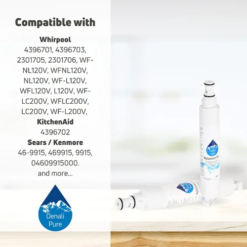 Vista 9 de Filtro de agua de repuesto para refrigerador Kenmore 10674253400, compatible con el cartucho de filtro de agua Kenmore 46-9915