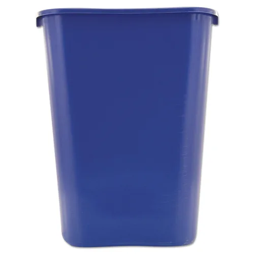 Vista 3 de Rubbermaid Commercial Products - Basurero de escritorio de resina plástica Azul