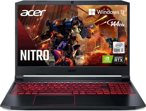 Vista 8 de Acer Nitro 5 2021 NVIDIA GeForce RTX 3050 Intel Core i5-10300H Pantalla IPS Full HD de 15.6 pulgadas de 144 Hz Killer Ethernet E2600 WiFi