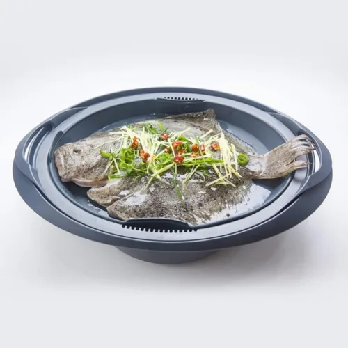 Vista 6 de Generic Bandeja de vapor de silicona para hornear, rectangular, gris, 11.4 x 8.3 pulgadas, compatible con Thermomix TM31/TM5/TM6