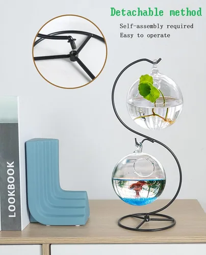 Vista 4 de Soporte de exhibición de adornos con gancho, estante colgante, soporte para adornos de Navidad, decoración para fiestas, soporte para plantas