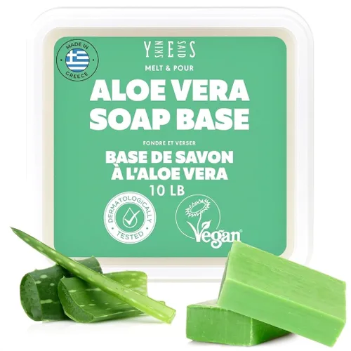 Vista 16 de Skin Said Yes Base de jabón de aloe vera de 5 libras Hecho en Grecia