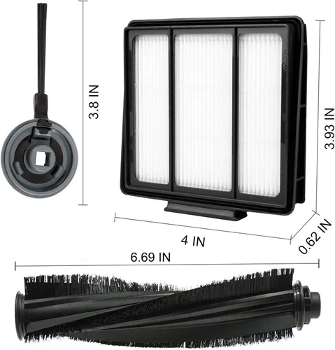 Vista 3 de Lemige Paquete de 10 filtros laterales de repuesto para robot aspirador Shark ION R85 RV850 S86 S87 S88 R71 R72 R75 RV761 RV771 RV871 AV751 AV752