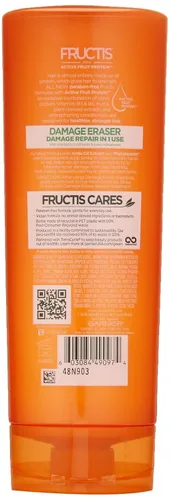 Vista 2 de Garnier Fructis - Acondicionador de borrador de daño, cabello dañado, 12 onzas líquidas