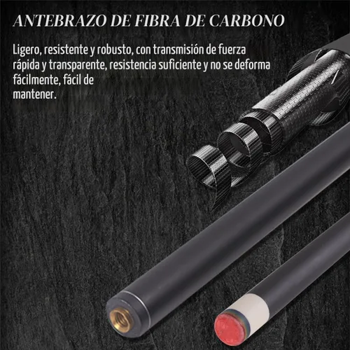 Vista 4 de Palos de billar de madera de arce teñida canadiense de 58 pulgadas, punta de 0.492 in, taco de piscina de arce de 19 onzas 1/2 apto para 9 bolas