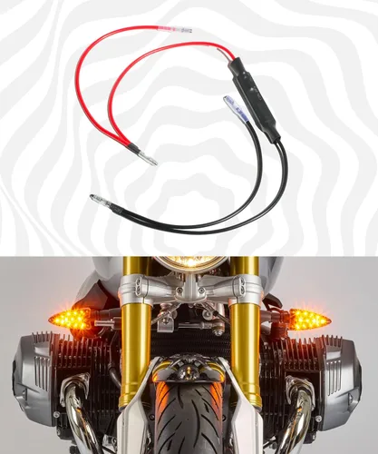 Vista 4 de RACOONA Resistencia LED de señal de giro para motocicleta, 4 unidades, 12 V, parpadeo de flash de corrección de error, accesorios de automóvil