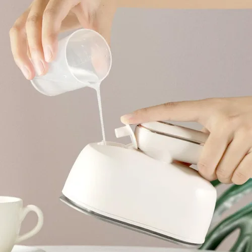 Vista 4 de Plancha de vapor de mano, plancha de ropa profesional, mini plancha portátil de vapor, máquina de planchar colgante portátil, plancha eléctrica