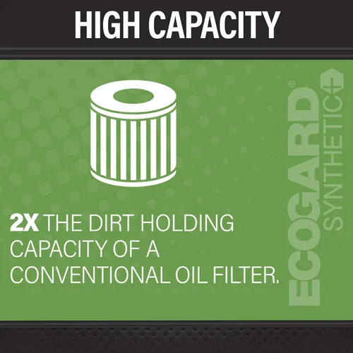 Vista 4 de ECOGARD S11642 - Filtro de aceite de motor giratorio para aceite sintético, repuesto prémium para Chevrolet Colorado, Cruze, Equinox, Impala