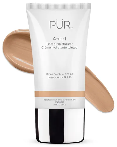 Vista 10 de PÜR MINERALS 4-in-1 Tinted Moisturizer With SPF 20 - Hydrating Face Moisturizer, Primer, & Foundation With Shea Butter, Aloe Vera & Vitamin B3