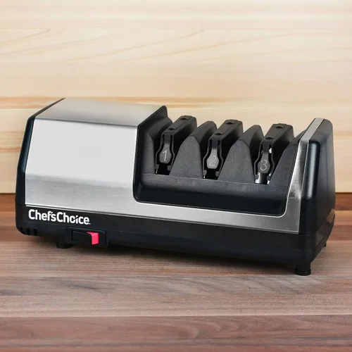 Vista 2 de Chef's Choice Afilador de cuchillos eléctrico universal modelo 151, acero inoxidable