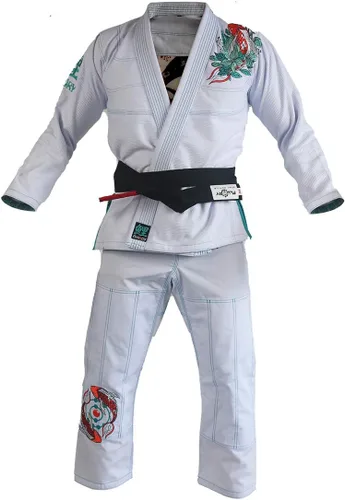 Vista 9 de FLUORY BJJ Gi - Traje de Jiu Jitsu brasileño para mujer, kimonos femeninos, uniforme BJJ Bjjf09zi