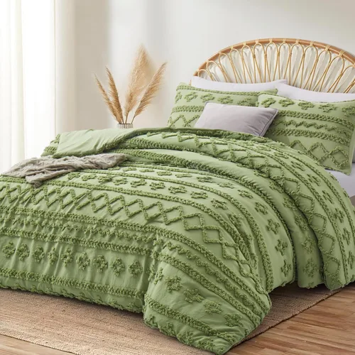 Vista 59 de Oli Anderson Juego de Edredón Beige Queen Acolchado Juego de Ropa de Cama Queen 3 Piezas, Edredón Boho Shabby Chic con 2 Fundas de Almohada