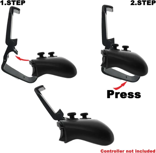 Vista 6 de Controller Mobile Phone Holder/Cellphone Mount/Clip Compatible with Microsoft Xbox/Xbox One/Xbox Series X/S/Xbox Elite 1 /Series 2 /Steelseries