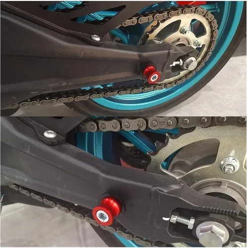 Vista 6 de Carretes de brazo oscilante para motocicleta de 0.236 in para Yamaha MT-03 MT03 MT 03 MT09 para todo el año, carrete de aluminio de brazo oscilante 1