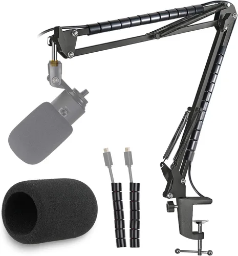 Vista 13 de YOUSHARES Filtro Pop K669B, Pantalla Antiviento de Micrófono de Espuma Compatible con Micrófono USB Fifine (K669B K669 K669L K669G K669PRO2 K669S)