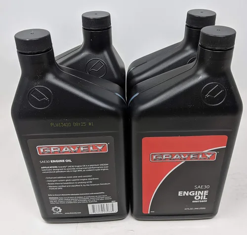 Vista 2 de Gravely 00073600 SAE 30 4 ciclos de aceite de motor de cuarto de galón (paquete de 4)