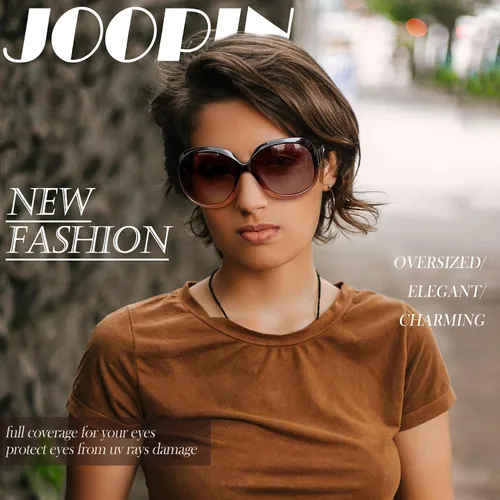 Vista 2 de Joopin - Gafas de sol polarizadas grandes y modernas para mujer, lentes de sol de conducción, UV protectoras, grandes