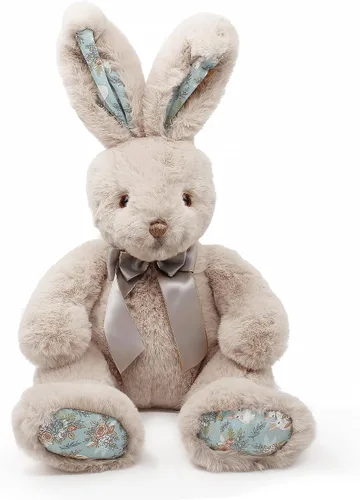 Vista 2 de oitscute - Lindo conejo de peluche de piel sintética de 24 pulgadas para niña, bebé y niño (beige)