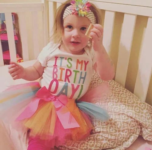 Vista 3 de Conjunto de vestido con falda tutú y camisa estampada para niñas