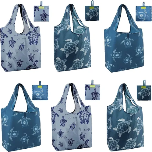 Vista 14 de Bolsas de la compra de animales reutilizables plegables bolsas de comestibles
