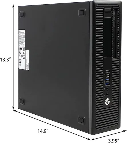 Vista 6 de HP Computadora de escritorio 600 G1 ProDesk de factor de forma pequeño SFF PC, Intel Quad Core i5 de hasta 3.60 GHz, disco duro RAM de 8 GB de 500
