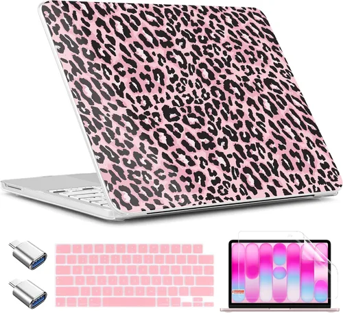 Vista 38 de TWOLSKOO Funda para MacBook Neo de 13 pulgadas 2026 A3404 A18 Pro Chip, funda rígida de plástico con adaptador tipo C, 2 fundas para cámara web
