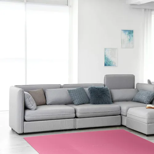 Vista 2 de We Sell Mats - Baldosas multiusos de espuma EVA con un grosor de 0.5 pulgadas, alfombrillas entrelazadas para gimnasios de interior y para el hogar