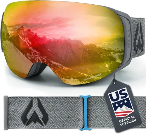 Vista 15 de Wildhorn Roca - Gafas de esquí para hombres y mujeres con protección antiempañamiento/arañazos 100% UV - Lente magnética - Gafas de nieve