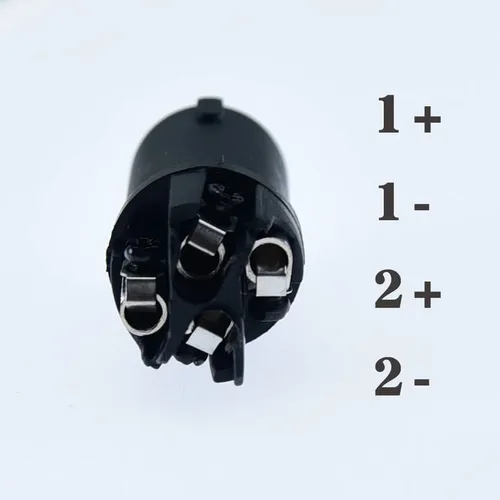 Vista 4 de Conectores de cable para altavoz de escenario, conector de cable adaptador de speakon, 4 polos, 4 pines, bloqueo de torsión, amplificador de corona