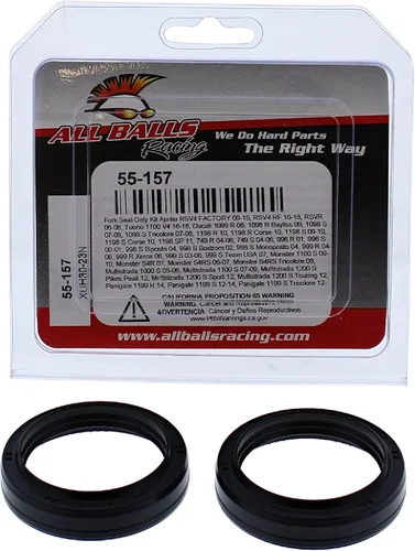 Vista 3 de All Balls Racing 55-157 Retén de horquilla Ki tCompatible con/Reemplazo para Ducati 1098 R 2008, 1098 R Bayliss 2009, 1098 S Tricolore 2007-2008