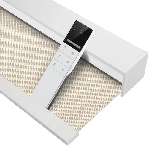 Vista 29 de Zshine Persianas opacas motorizadas con ancho personalizado (23-95 pulgadas), persianas enrollables inalámbricas y recargables con control remoto