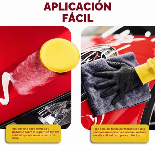Vista 2 de Garry's Royal Satin Cera limpiadora One Step – Limpia profundamente, brilla y protege el acabado de tu vehículo – Auto, camión, autobús