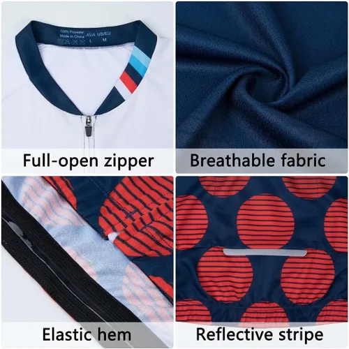Vista 5 de ROTTO Conjunto de camiseta y pantalones cortos de ciclismo para hombre, ropa de ciclismo de manga corta y pantalones cortos acolchados