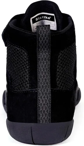 Vista 5 de Zapatos de lucha libre para hombre, zapatos de boxeo, fitness, levantamiento de pesas, levantamiento de pesas, suela de caída cero