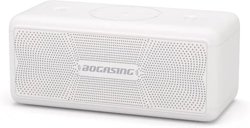Vista 10 de BOGASING Altavoces Bluetooth, altavoz inalámbrico portátil M5 con sonido estéreo fuerte de 40 W y graves intensos, tiempo de reproducción de 30