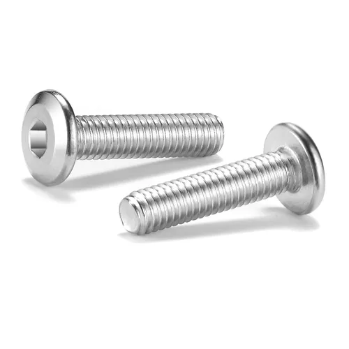 Vista 20 de 20 tornillos hexagonales de cabeza plana M5 x 0.236 in, acero inoxidable 304 18-8, rosca completa (con llave hexagonal)