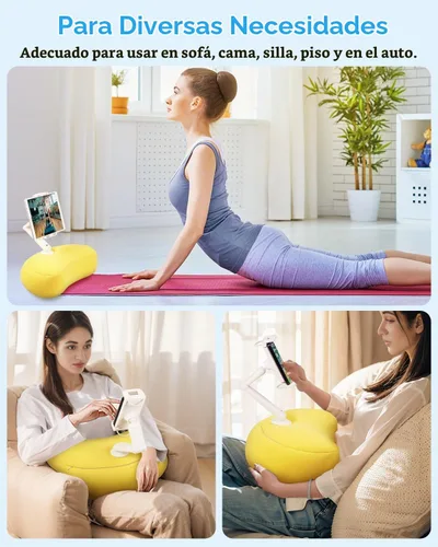 Vista 6 de NEARPOW Almohada de soporte para tableta para cama, soporte de almohada Amarillo