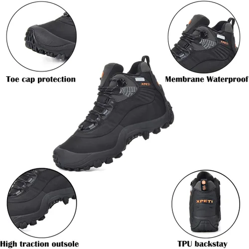 Vista 2 de XPETI Thermator Botas de senderismo impermeables para hombre