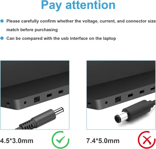 Vista 2 de Cargador de cable de alimentación 12V 4A para Microsoft Surface Pro 3 Docking Station, Windows Laptop Tablet Dock Adaptador de CA Modelo 1627 1664
