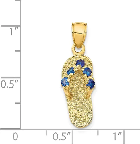 Vista 3 de Collar con colgante de oro amarillo de 14 quilates en septiembre 3Dcirconita cúbica joyería fina para mujer regalos para ella