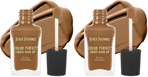 Vista 12 de Black Radiance Color Perfect Base Líquida de Maquillaje de Cobertura Completa, Pimienta de Jamaica, 1 Onza