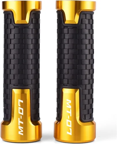 Vista 9 de Manillar de motocicleta MT-07 para Yamaha MT07 MT FZ 07 2016-2019 2020 2021 FZ07 motocicleta antideslizante Agarres de manillar de motocicleta Negro