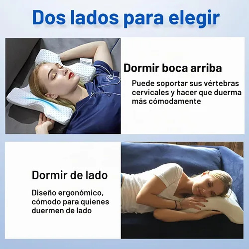 Vista 5 de Almohada para dormir para parejas, almohada arqueada de espuma viscoelástica en forma de U con agujero de brazo, proporciona comodidad y apoyo